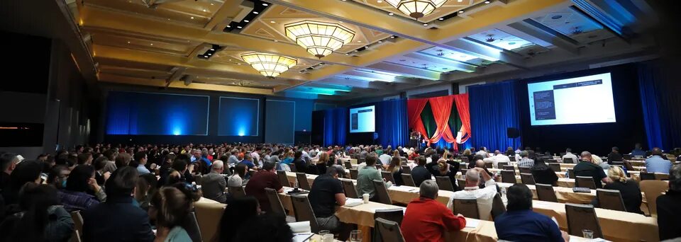 HTM seminar in a packed ballroom
