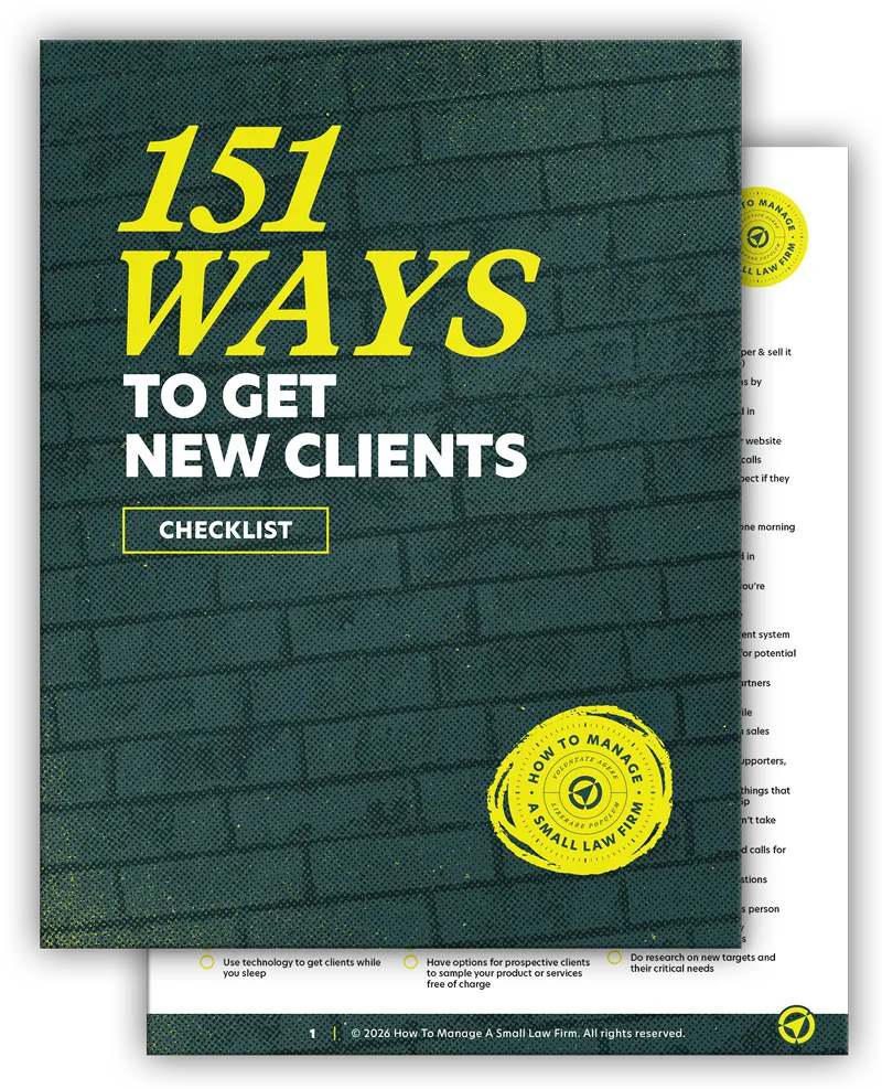 Cover of The 151 Ways To Get New Clients Checklist