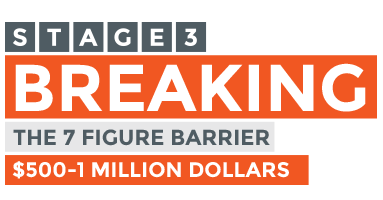 Stage 3 - Breaking the 7 figure barrier - $500K-$1MM