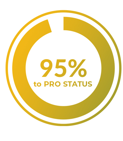 graph 95% to pro status